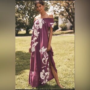 NWOT Anthropologie Floral Maxi Dress